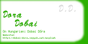 dora dobai business card